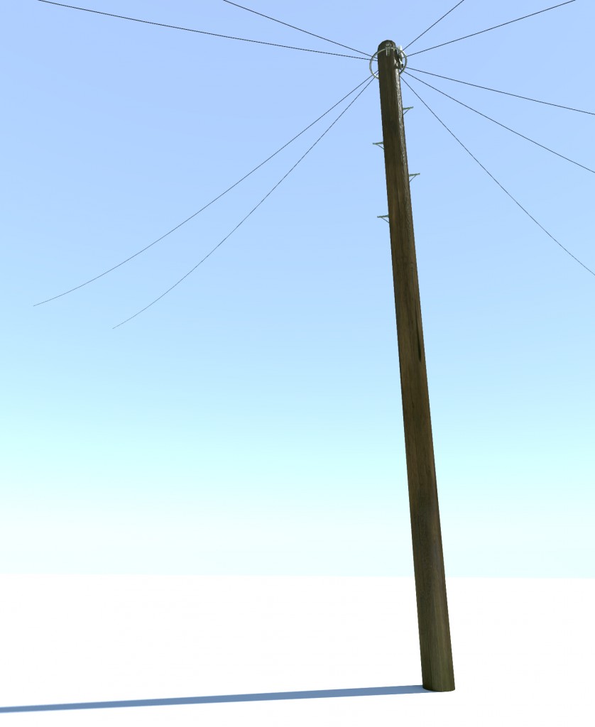 Telephone Pole (Simple UK BT Type - 9 metres ) preview image 1